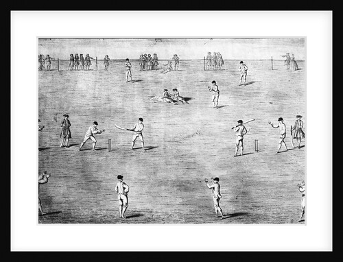 Illustration of Cricket Game by Anonymous