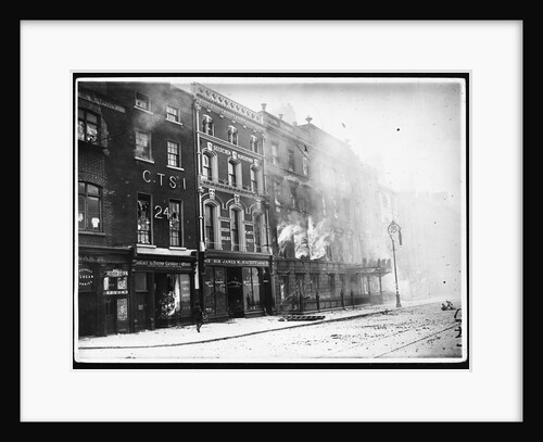 Gresham Hotel on Fire by Anonymous