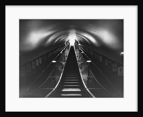 Subway Station Escalator by Anonymous