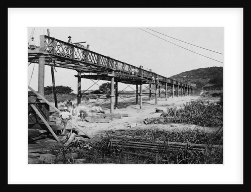 Men Build a Railway Bridge by Anonymous