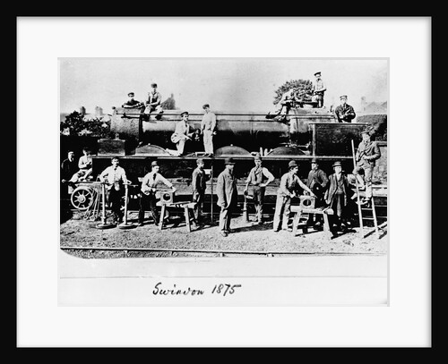 Men and Wolverhampton Locomotive by Anonymous