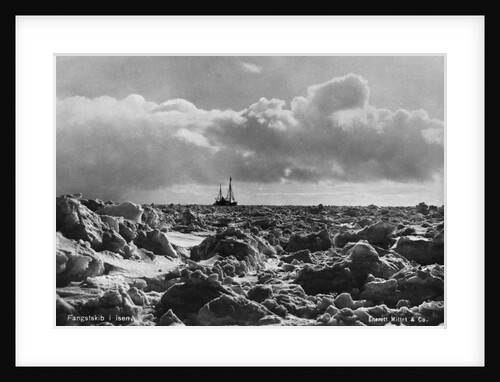 Sailing Ship Amid Sea Ice by Anonymous