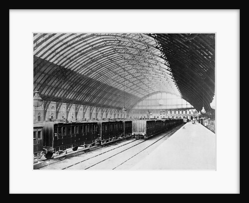 Passenger Trains at St. Pancras Station by Anonymous