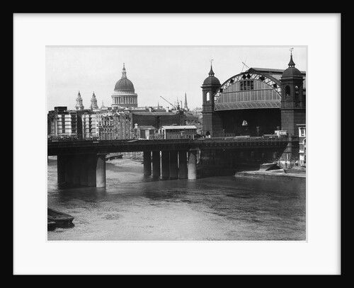 Cannon Street Railway Bridge and Station by Anonymous