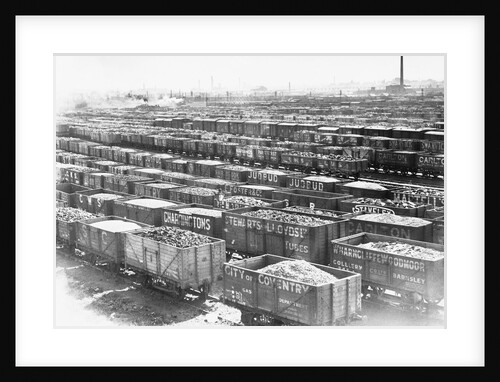 Coal Wagons in Railroad Sidings by Anonymous