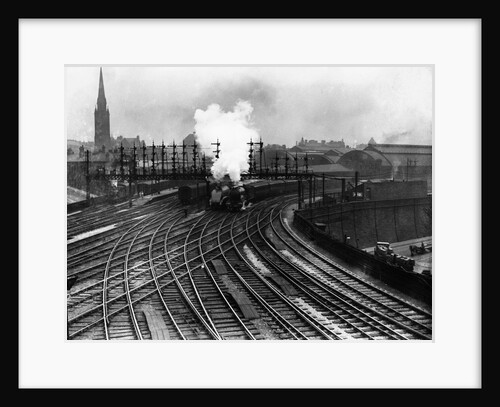 Steam Trains Depart from Newcastle Station by Anonymous