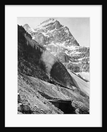 Canadian Pacific Railroad Beneath Mount Stephen by Anonymous