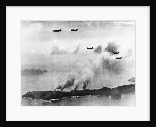 Bombing Haha-Jima by Anonymous