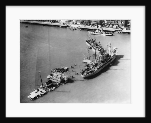Ships Blocking the Suez Canal by Anonymous