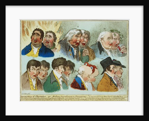 Illustration of Physiognomical Study by James Gillray