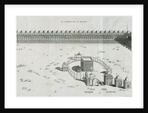 French Engraving of The Temple of Mecca by Anonymous