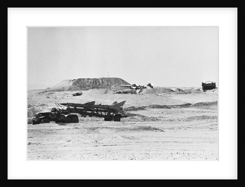 Missiles on Transporters in Desert During Yom Kippur War by Anonymous
