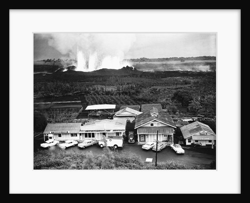 Eruption of Kilauea near Kapoho Plantation by Anonymous