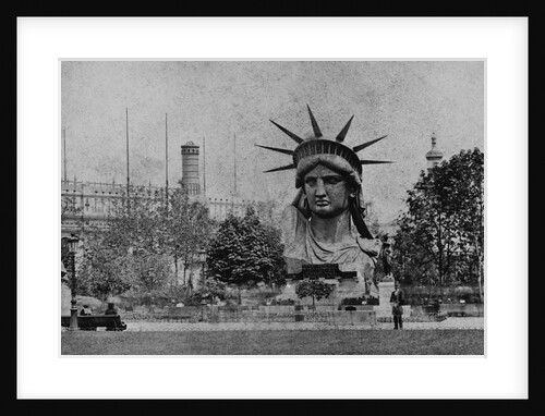 Head of the Statue of Liberty in the Champ-de-Mars by Anonymous