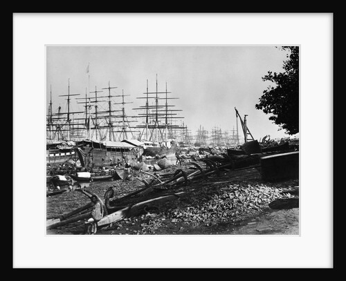 Sailing Ships Docked at Calcutta by Anonymous
