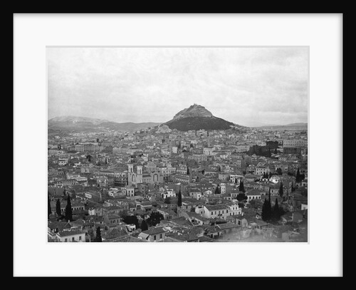 View Of Athens With Mt. Lycabitos by Anonymous
