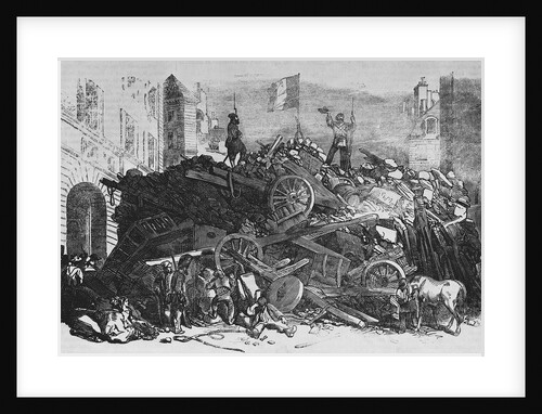 Rue St. Martin Barricade by Anonymous