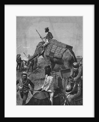 Elephant Battery at Action in Burma by Anonymous