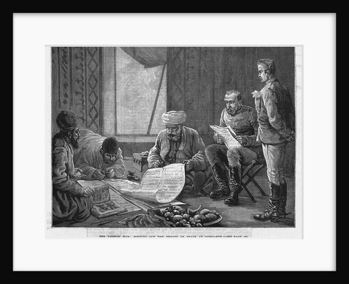 Writing Out the Treaty of Peace at Gundamuk by Anonymous