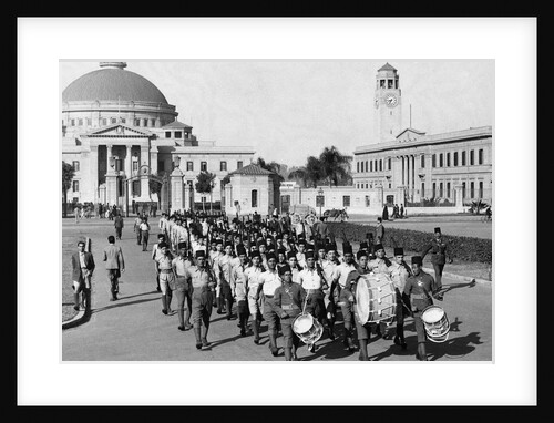 Medical Students Parade in Cairo, 1940 by Anonymous