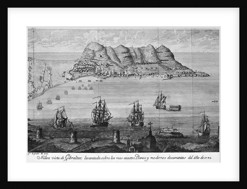 Artistic View of Gibraltar by Anonymous
