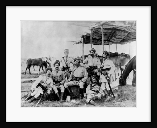 Indian British Army Officers at Sudan by Anonymous