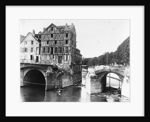 Destroyed Bridge at Meaux in France, ca. 1915 by Anonymous