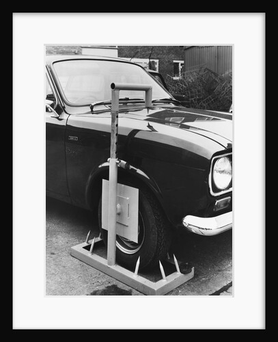 Automobile with Wheelclamp by Anonymous