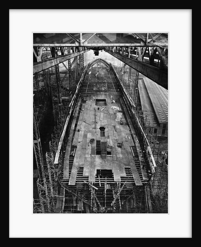 Deck Plates Are Laid on Leviathan by Anonymous