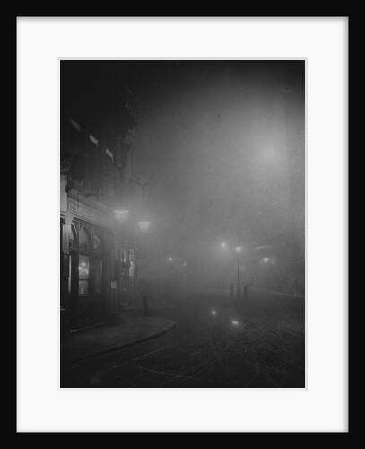 Street Lights in Fog by Anonymous