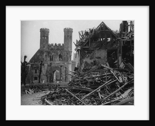 War Damaged Saint Augustin's College by Anonymous