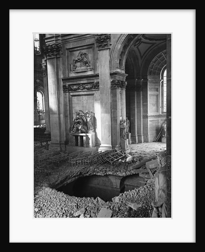 Bomb Crater at Saint Paul's Cathedral by Anonymous