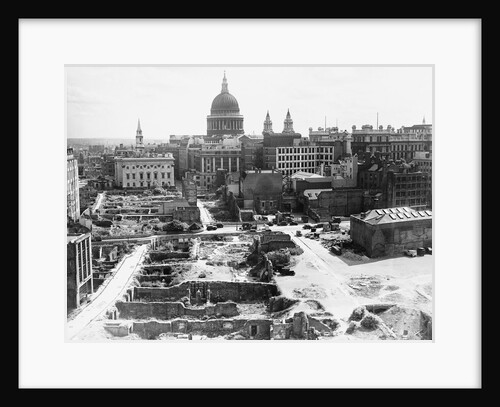 War Damaged London City by Anonymous