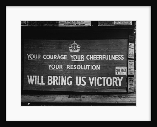 Wartime Propaganda Poster, 1939 by Anonymous