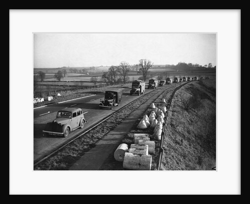 Trucks of the Mobile Reserve on the Road, 1943 by Anonymous