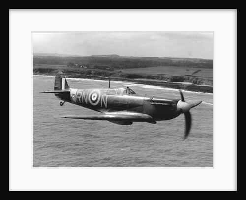 Spitfire In Flight. by Anonymous