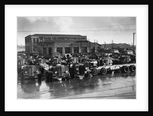 Vehicle Chassis Outside Factory by Anonymous