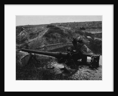 Damaged Turkish Artillery at Dardanelles, 1915 by Anonymous