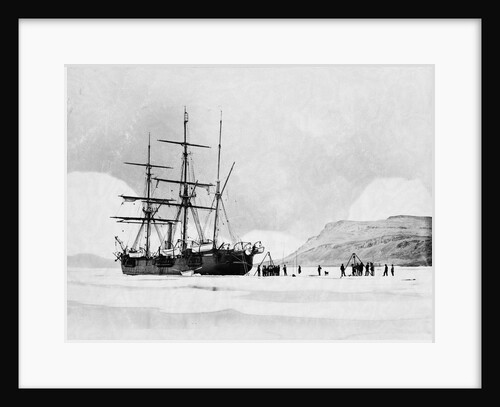 HMS Alert in Arctic Circle by Anonymous