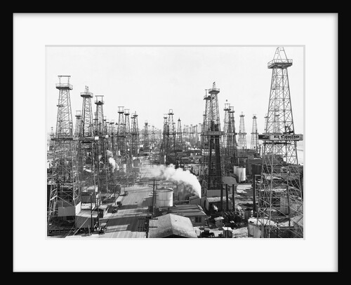 Oil Derricks in California by Anonymous