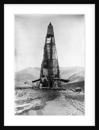 Oil Flowing in a Derrick by Anonymous