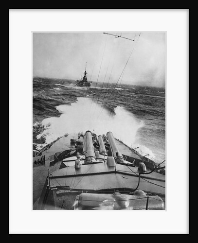 HMS Audacious in a Storm by Anonymous