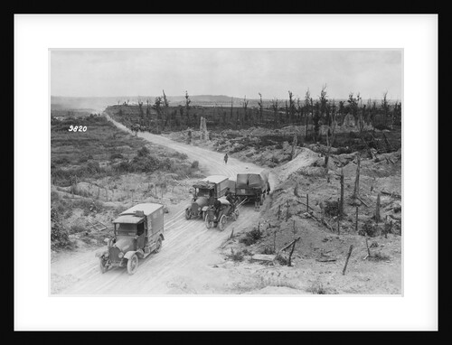 Road Through Battlefield, Western Front by Anonymous