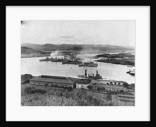 US Fleet in Panama Canal by Anonymous