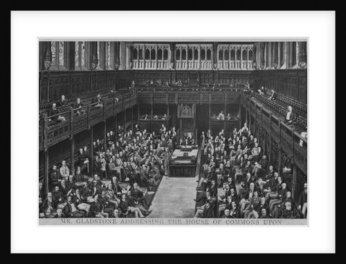 Gladstone Addresses House of Commons by Anonymous