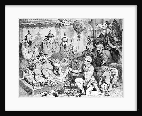 The Reception of the Diplomatique and His Suite by James Gillray