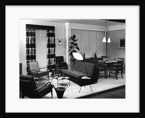 A 1950's sitting room by Anonymous