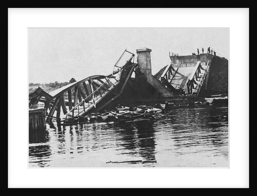 Bombed Bridge in Poland by Anonymous