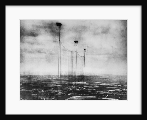 Barrage Balloons Over London by Anonymous