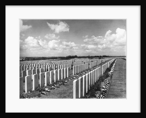 War Cemetery in Belgium by Anonymous